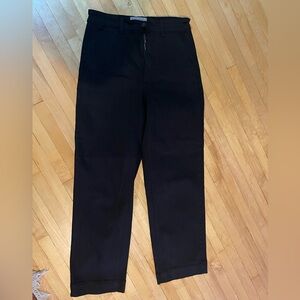 Everlane straight leg crop black pant size 2